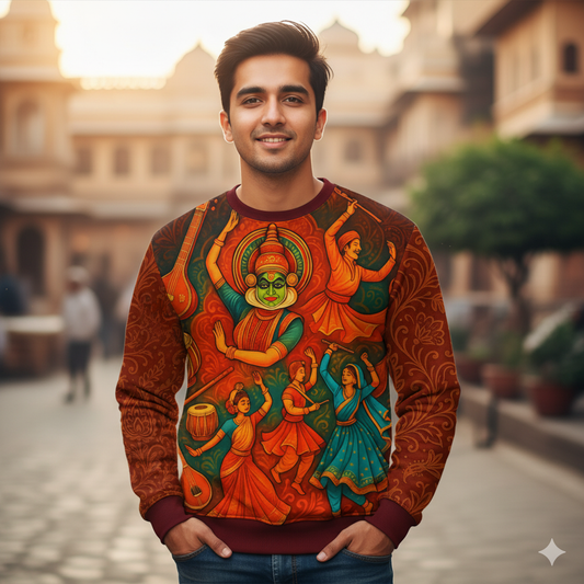 Indian Folk Culture - Unisex AOP Sweatshirt