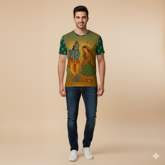 Radha Krishna - Unisex AOP Oversized Tee